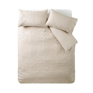 Folkstone Geo Duvet Set - Natural