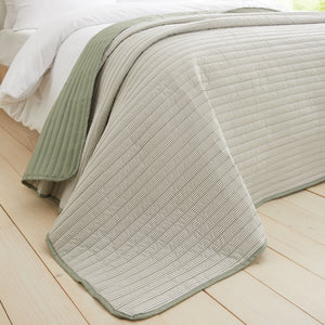 Stripe Bedspread - Green