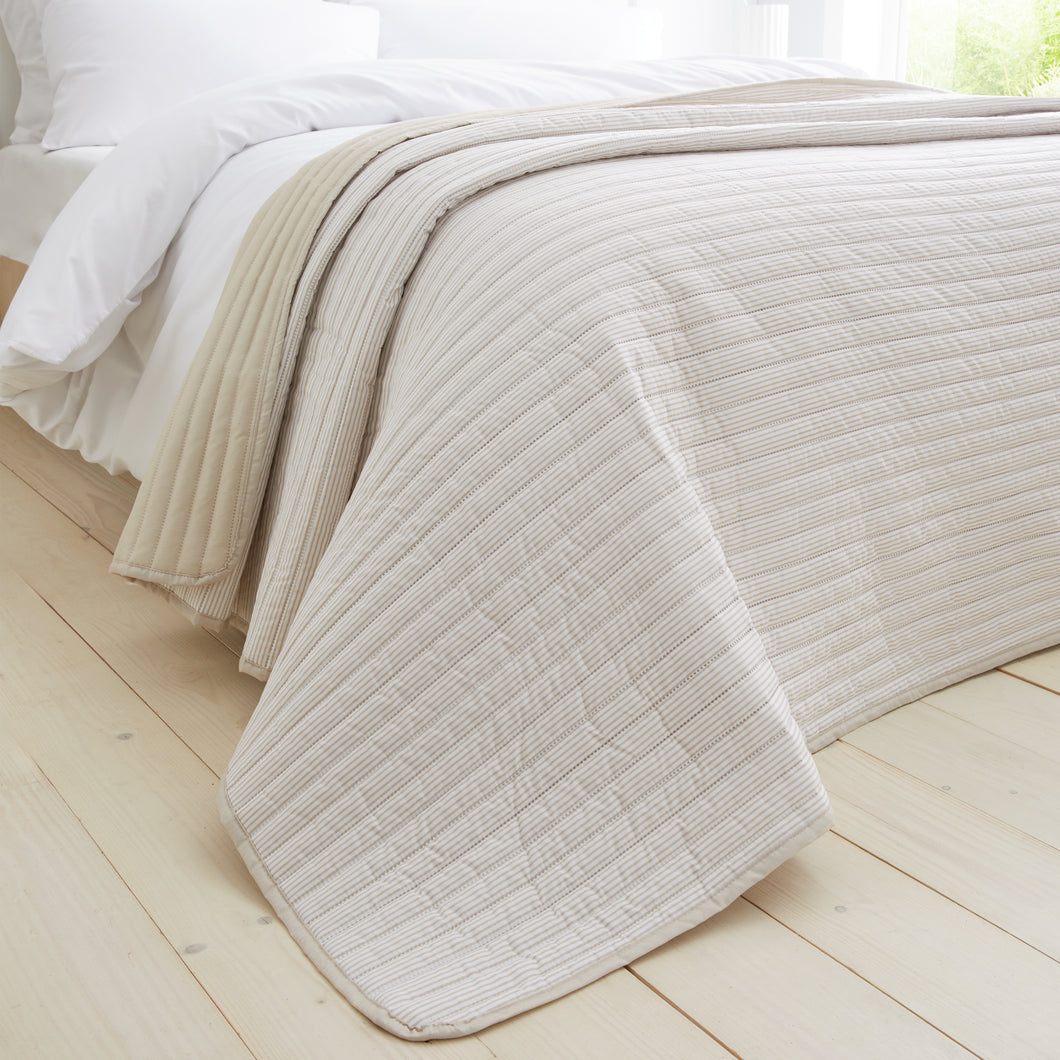 Stripe Bedspread - Natural