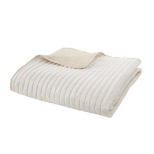 Load image into Gallery viewer, Stripe Bedspread - Natural
