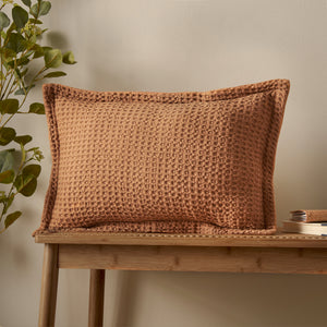 Jaipur Waffle Filled Bolster - Caramel