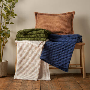 Jaipur Waffle Throw - Caramel