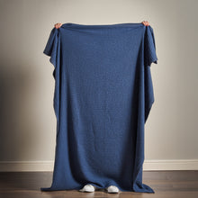 Load image into Gallery viewer, Jaipur Waffle Throw - Navy
