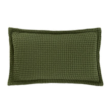 Load image into Gallery viewer, Jaipur Waffle Filled Bolster - Olive
