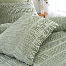 Load image into Gallery viewer, Seersucker Duvet Set - Sage Green
