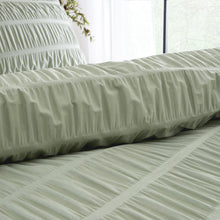 Load image into Gallery viewer, Seersucker Duvet Set - Sage Green
