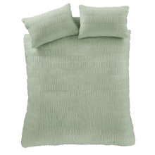 Load image into Gallery viewer, Seersucker Duvet Set - Sage Green

