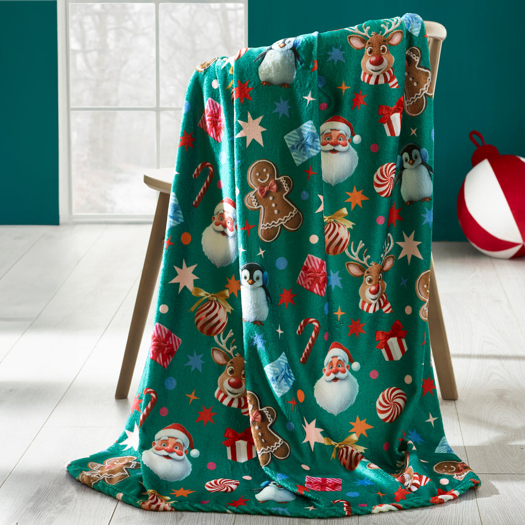 Christmas Icons Throw