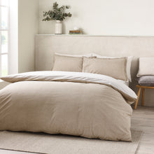 Load image into Gallery viewer, Oxford Pinstripe Duvet Set - Natural
