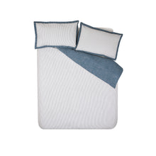 Load image into Gallery viewer, Oxford Pinstripe Duvet Set - Navy
