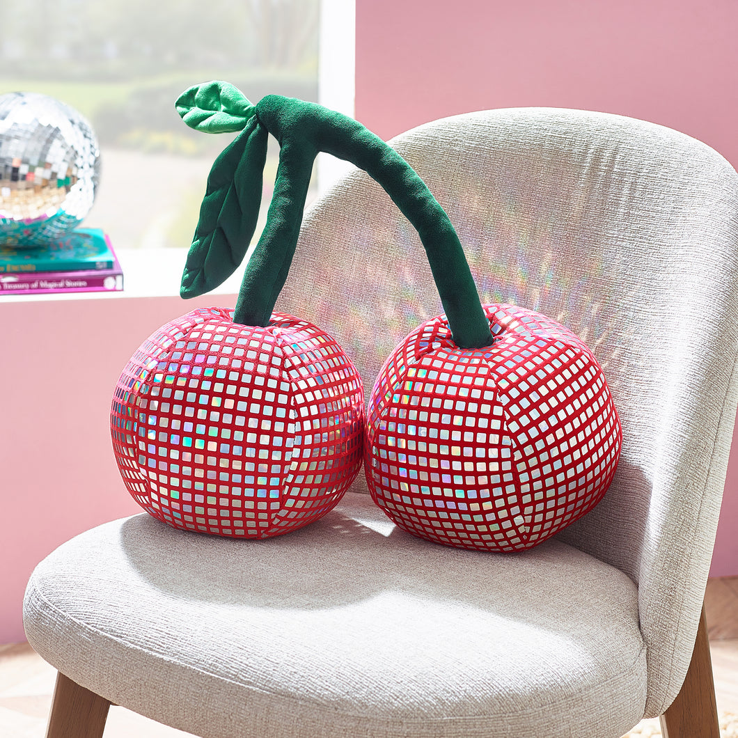Disco Cherries 3D Cushion