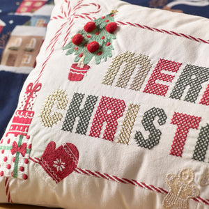 Merry Christmas Filled Cushion