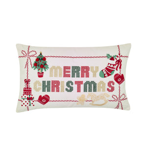 Merry Christmas Filled Cushion