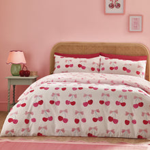 Load image into Gallery viewer, Cherries and Bows Duvet Set
