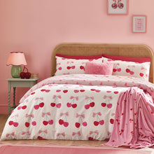 Load image into Gallery viewer, Cherries and Bows Duvet Set
