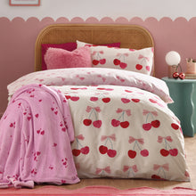 Load image into Gallery viewer, Cherries and Bows Duvet Set
