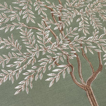 Load image into Gallery viewer, Woodland Trees Filled Cushion - Sage Green
