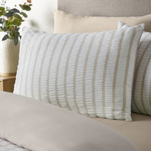 Load image into Gallery viewer, So Soft Seersucker Stripe Duvet Set - Natural
