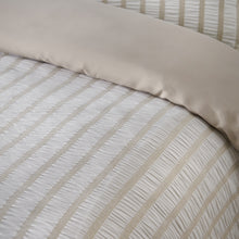 Load image into Gallery viewer, So Soft Seersucker Stripe Duvet Set - Natural
