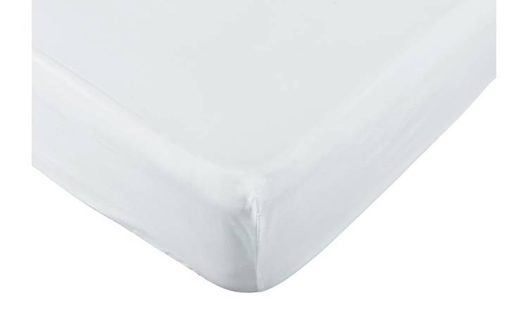 Percale Fitted Sheet - White