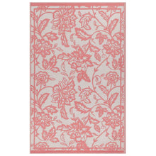 Load image into Gallery viewer, Anemone Woven Jacquard Outdoor Rug - Peach/Cream

