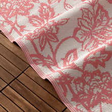 Load image into Gallery viewer, Anemone Woven Jacquard Outdoor Rug - Peach/Cream
