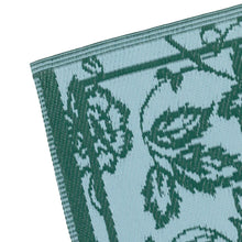 Load image into Gallery viewer, Anemone Woven Jacquard Outdoor Rug Teal/Mineral
