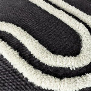 Archie Cushion Cover - Black