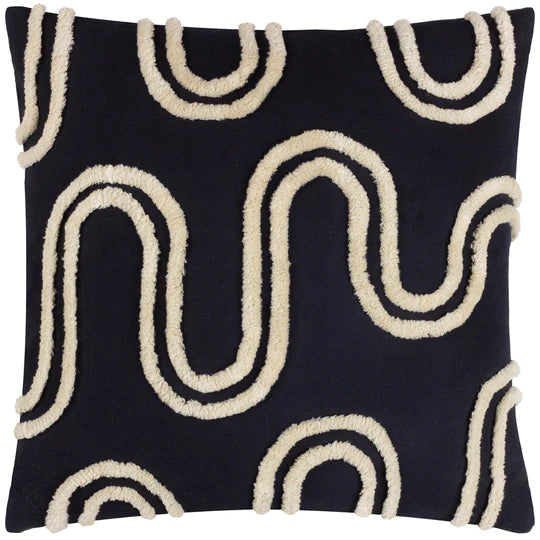 Archie Cushion Cover - Black