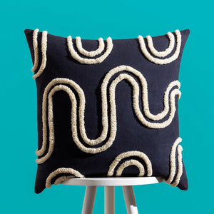 Archie Cushion Cover - Black