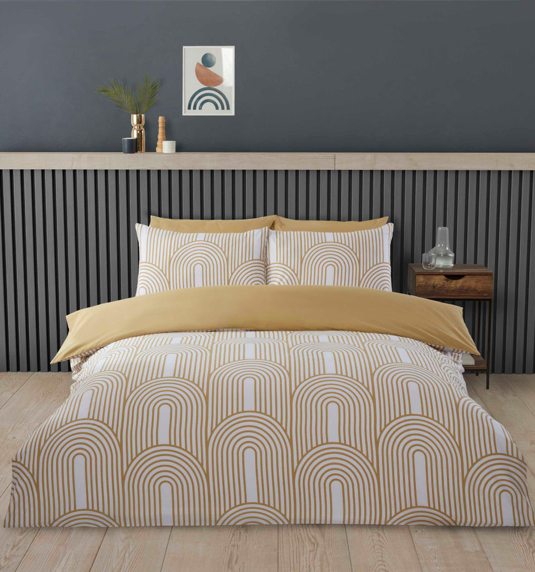 Arches Duvet Set - Ochre
