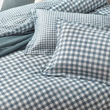 Load image into Gallery viewer, Barton Gingham Check Duvet Set - Navy
