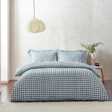 Load image into Gallery viewer, Barton Gingham Check Duvet Set - Navy
