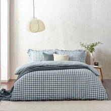 Load image into Gallery viewer, Barton Gingham Check Duvet Set - Navy
