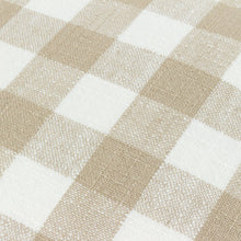 Load image into Gallery viewer, Barton Check Fringed Cushion - Natural
