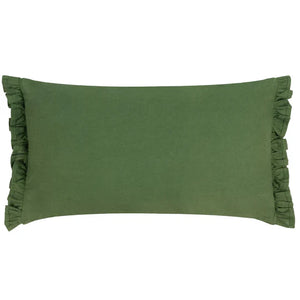 Bonjour Printed Bolster Filled Cushion Mint