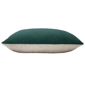 Contra Teal Bolster Cushion Cover