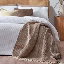 Load image into Gallery viewer, Chunky Waffle Duvet Cover Set - White
