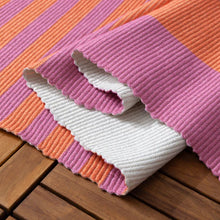 Load image into Gallery viewer, Deck Stripe Printed Indoor/Outdoor Outdoor Rug - Orange/Pink
