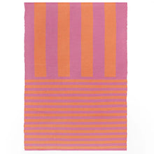Load image into Gallery viewer, Deck Stripe Printed Indoor/Outdoor Outdoor Rug - Orange/Pink
