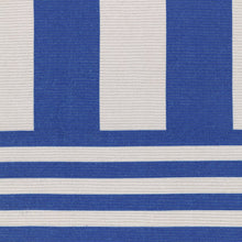 Load image into Gallery viewer, Deck Stripe Printed Indoor/Outdoor Outdoor Rug - White/Blue
