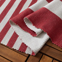 Load image into Gallery viewer, Deck Stripe Printed Indoor/Outdoor Outdoor Rug - White/Red
