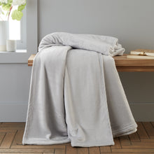 Load image into Gallery viewer, Raschel Velvet Touch Throw - Silver
