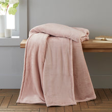 Load image into Gallery viewer, Raschel Velvet Touch Throw - Blush
