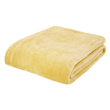 Load image into Gallery viewer, Raschel Velvet Touch Throw - Ochre
