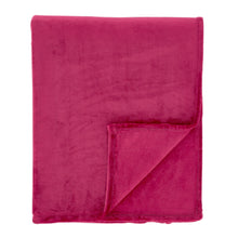 Load image into Gallery viewer, Raschel Velvet Touch Throw - Hot Pink

