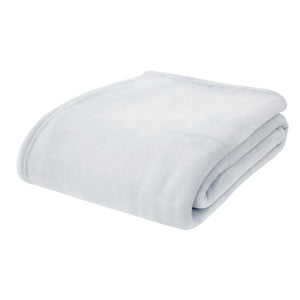 Raschel Velvet Touch Throw - Silver