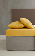 Load image into Gallery viewer, Easy Iron Percale Pillowcase Pair - Ochre
