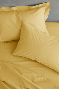 Easy Iron Percale Fitted Sheet - Ochre