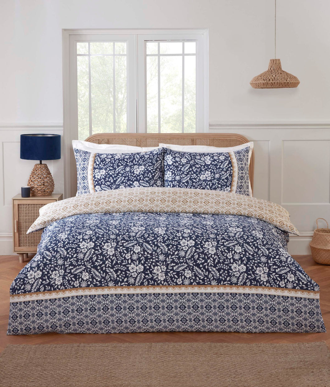 Eleanor Duvet Set - Navy
